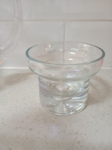 Vintage heavy glass - glass, iridescent
