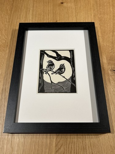 Goldcrest framed - ‘goldcrest’-,