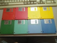 8 Multicolor Floppy Disks 2HD