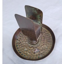 Vintage Brass Matchbox Holder Ashtray. - E16