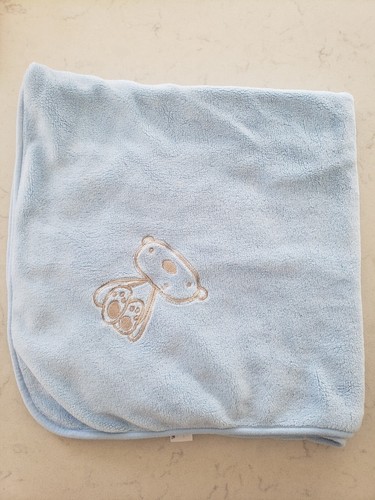 Matalan blue baby pram blanket - blue,