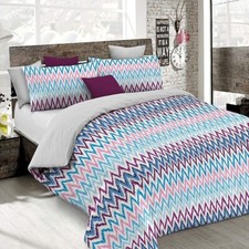 Italian Bed Linen Fantasy Duvet Cover (Made in Italy), frequenze, Double 