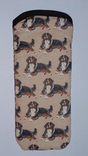 BERNESE MOUNTAIN DOGS  - GLASSES CASE - cotton- ideal small gift