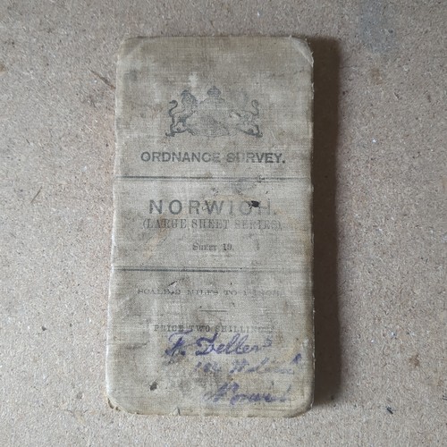 Antique ordnance survey map - antique,