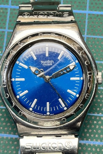 Swatch irony blue dial mens - swatch,