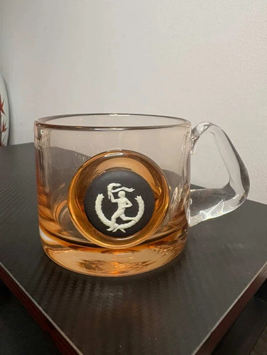 Vintage wedgwood orange glass - vintage,