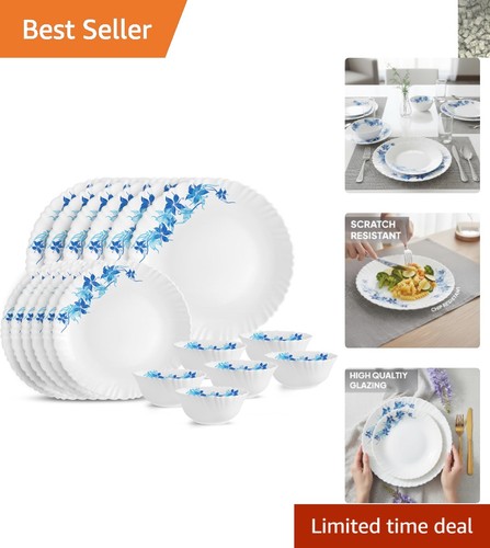 Elegant blue swirl piece - elegant, 18-piece