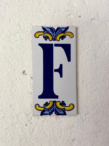Vintage spanish ceramic - ceramic, letter