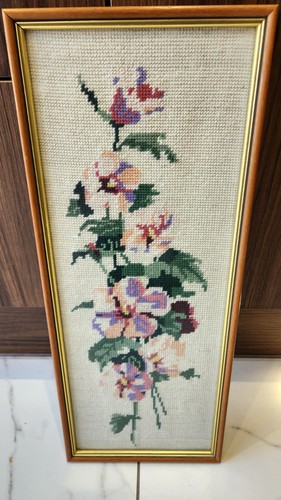 Needlepoint crosstitch floral