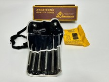 NOS Armstrong Tools USA 3446-R 6pc Punch Set in R-10 Kit Bag and Original Box