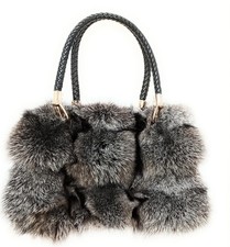 Luxury Real Fox Fur Handbag