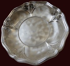 WMF-Ikora Silver Plated Bowl - 5 Lobed Daisy Shape - Repousse  Vine Decoration