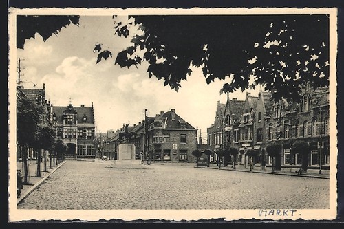 Old postcard moorslede - postcard,