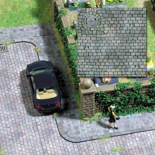 Cobblestone paving card - x,