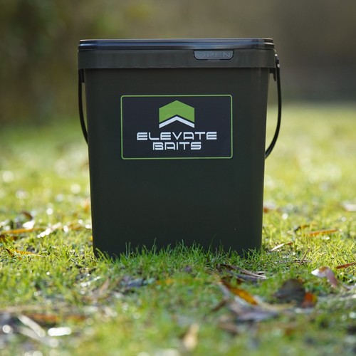 Elevate baits 17l olive - olive, bucket