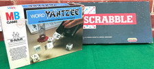 Vintage Scrabble & Word Yahtzee Board Game bundle job lot 1970s – BOTH COMPLETE