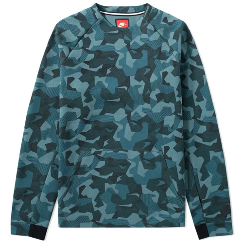 Nike tech fleece camo - nike, crew