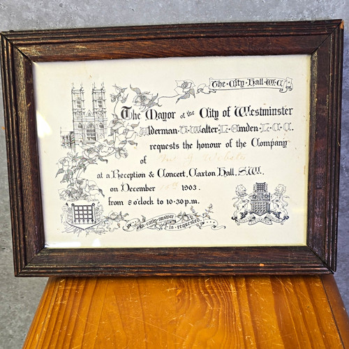 Antique 1903 westminster - 1903, mayor