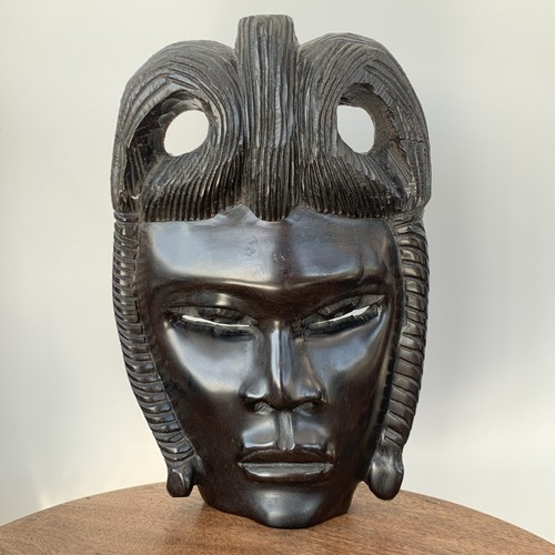 Vintage african tribal mask - african,