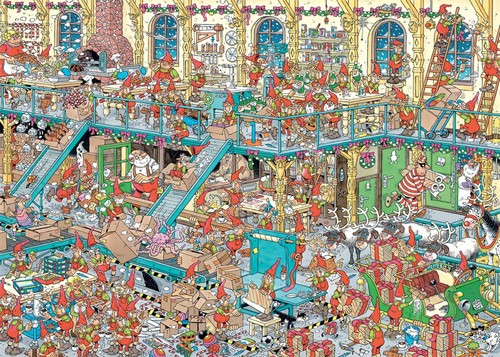Jumbo santa factory - by, jan