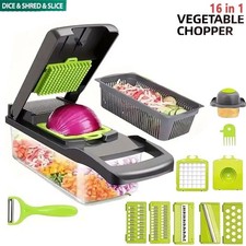 16 in 1 Vegetable Chopper Fruit Salad Mandolin Slicer Food Dicer Cutter Peeler