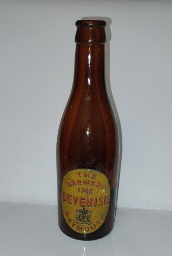 Antique beer bottle devenish - bottle,