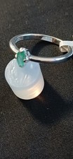 PRETTY, ZAMBIAN, EMERALD RING, 925 SILVER. LIMITED EDITION