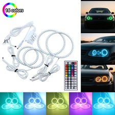 RGB LED SMD Angel Eyes Halo Rings 90 & 126 mm For VW Volkswagen Golf Mk4 97-03