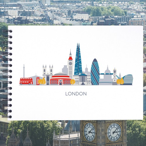 London cityscape - a3/a4/a5,