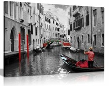 Venice gondolas black - black, &