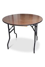 3ft Round Wooden Banqueting Table Folding Wishbone American Legs 168cm