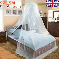 Mosquito Net Canopy Dome Fly Insect Protect Double King Bed Tent Mesh Curtain UK