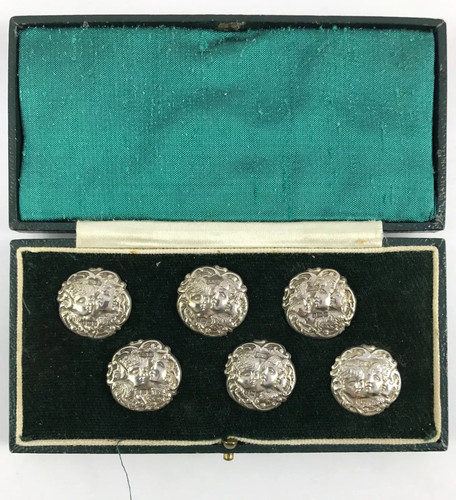 Antique cased set six - antique,