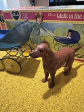 Sindy Walk In The Park Vintage With Box Dog And Pram