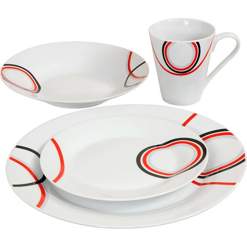 16pc porcelain dinner - 16pc,