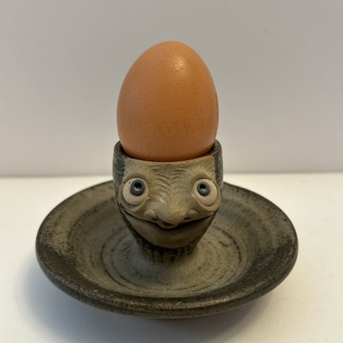 Vintage muggins pottery - vintage, face