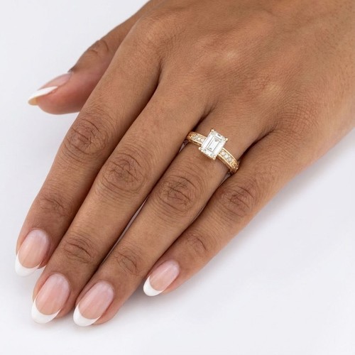 Engagement ring 14k rose gold - ring,