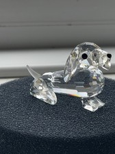 Swarovski Crystal Dachshund Puppy Sausage Dog Collectible 5.5cm long. No box