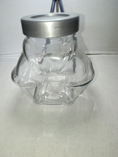 Ikea clear glass - pumpkin, jar