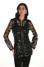 Frank Lyman 253852 Black Mesh