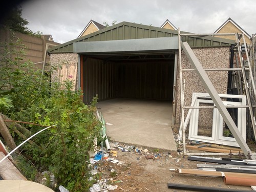 Concrete garage - concrete,