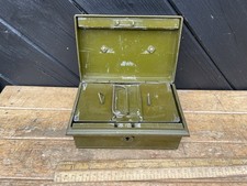 Antique Metal Cash Tin with