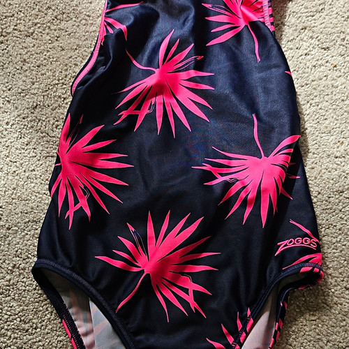 Zoggs black pink - black/pink, floral