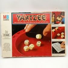 Yahtzee Dice Board Game MB Games Vintage 1976