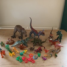 Mixed Bundle of 30+ Dinosaur Action Figures Various Sizes Toys, Jurassic Park ++