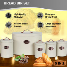 5Pcs Kitchen Bread Bin Storage