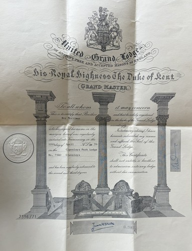 United grand lodge england - united,