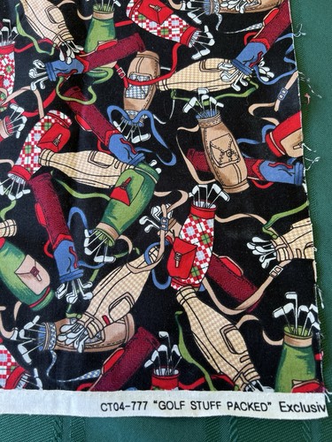 Golf themed cotton remanent - golf,
