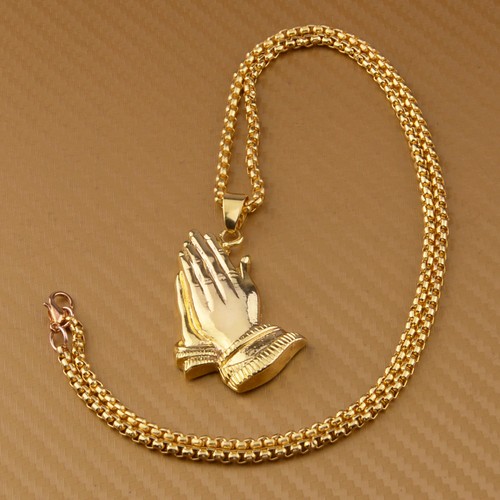 Men gold plated prayer - men,