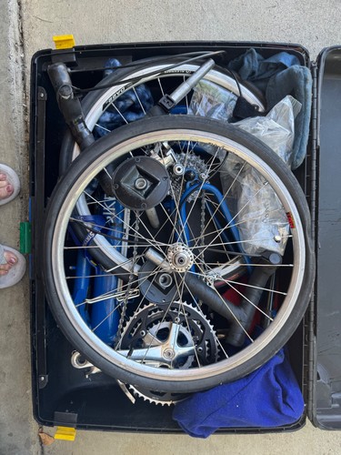 Bicycle suitcase bike - a, suitcase: